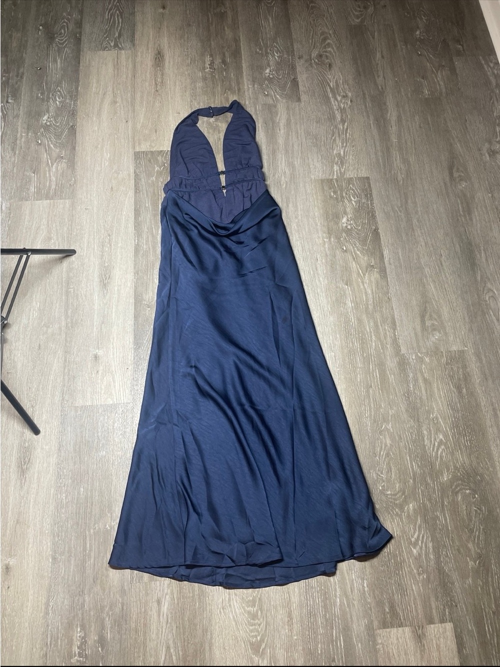 Hello Molly Navy Halter Maxi Dress - Elegant Evening Dress 4